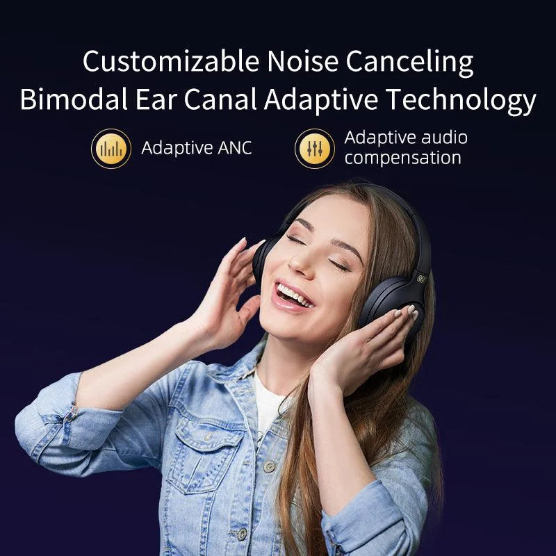 QCY H3 ANC Wireless Headphones – Black | Mobile Walay