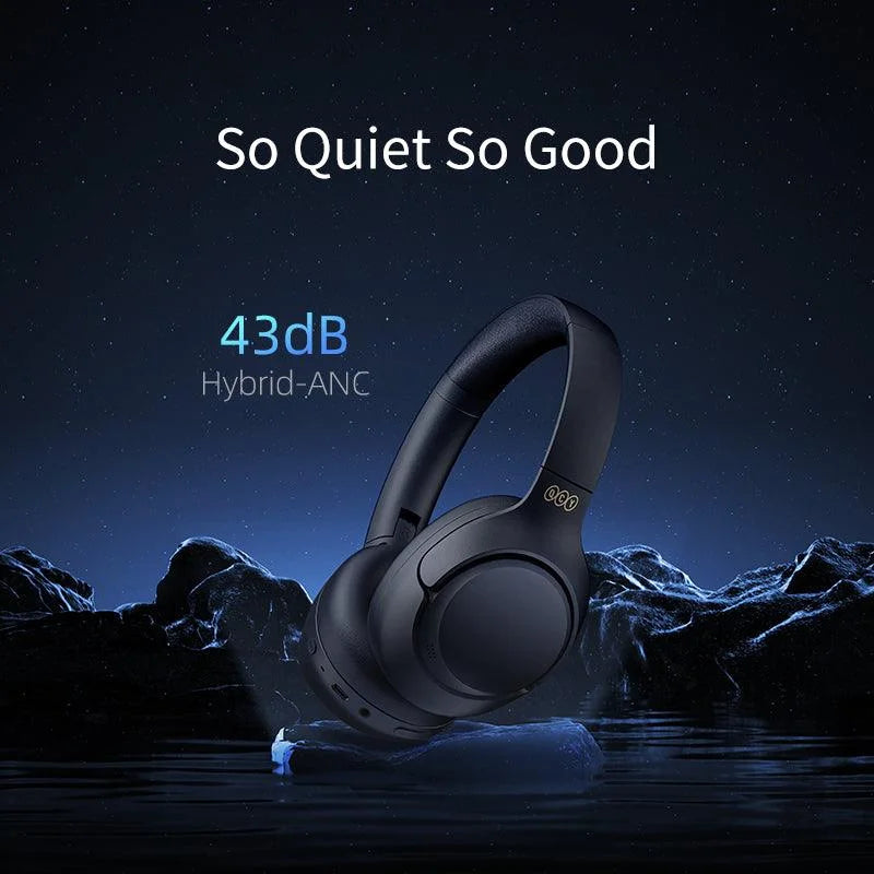 QCY H3 ANC Wireless Headphones – Black | Mobile Walay