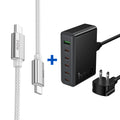 Mobile Walay Deal 05: Hoco Turbo Power Duo (Modern PD70W  Charging Station + Primero 240W Type-C Cable)
