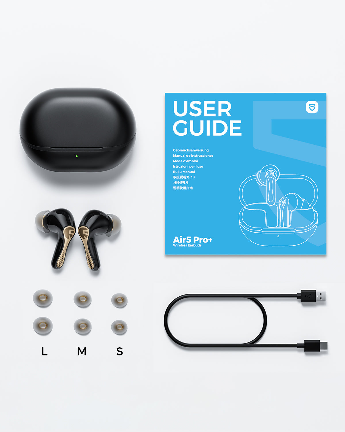 SoundPEATS Air5 Pro+ Hybrid ANC Earbuds