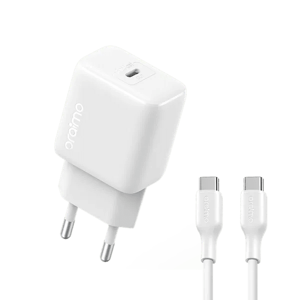 oraimo PowerCube 202 EU Type 20W Compatible Charger Kit - Mobile Walay